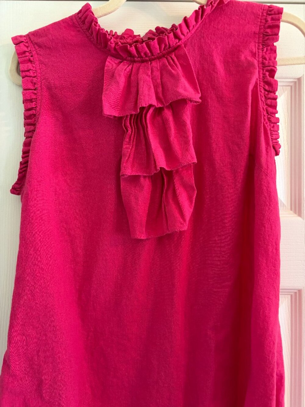 Cynthia Rowley Hot Pink XL Sleeveless high neck blouse